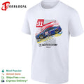 Project 91 Trackhouse Racing Qualcomm Nascar Chevrolet Camaro number 91 race shirt
