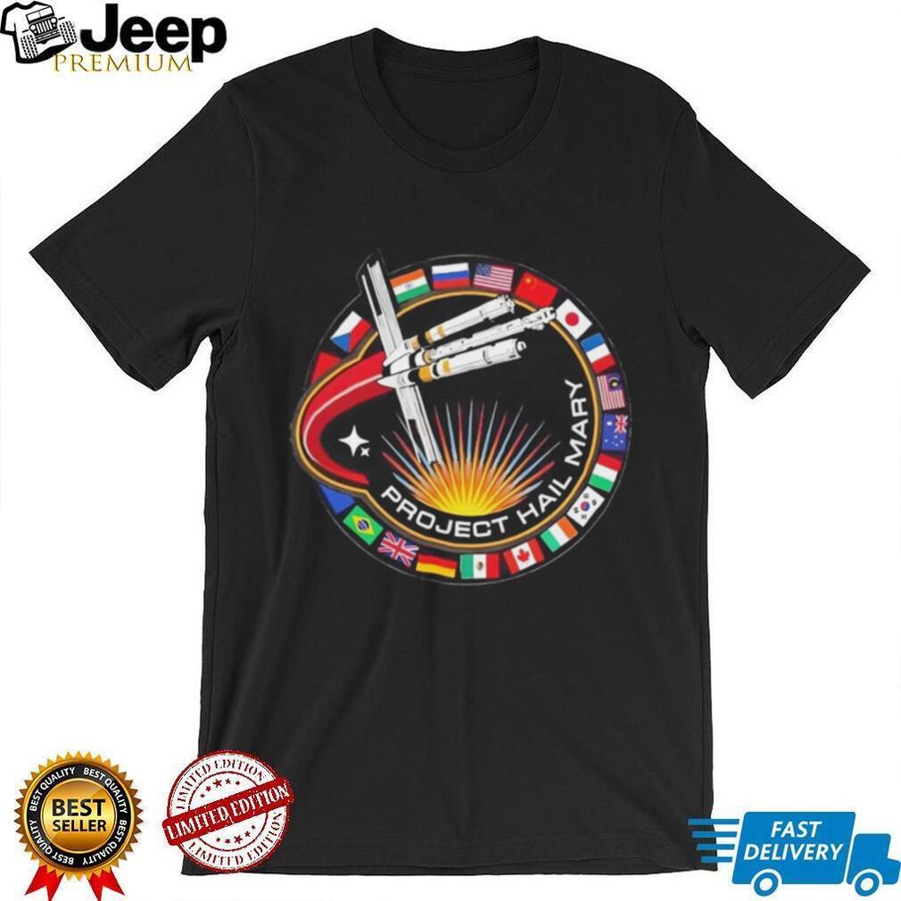 Project Hail Mary Andy Weir Sci Fi Book Fan Art Mission Patch T Shirt