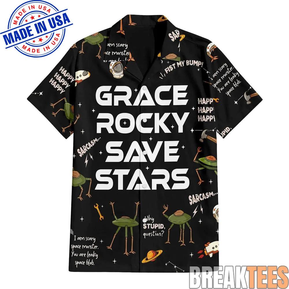 Project Hail Mary Grace Rocky Save Stars Hawaiian Shirt