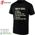 Proof of service dd 214 tinnitus strong work ethic no tolerance for bs sarcasm shirt