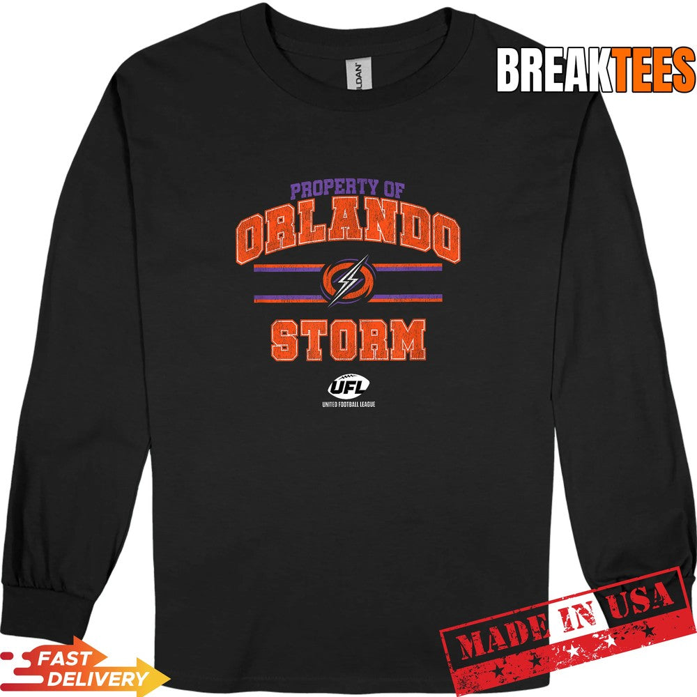 Property of Orlando Storm Orlando United Football League Shirt