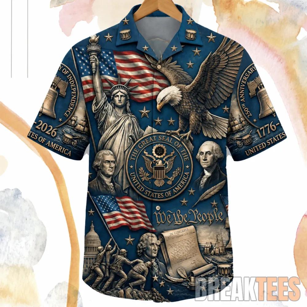 Proud American 250th Anniversary Hawaiian Shirt