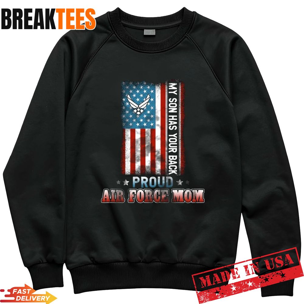 Proud US Air Force Mom USAF Military Family T-Shirt