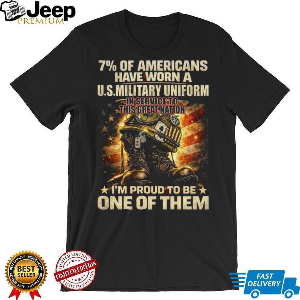 Proud US Military Veteran Helmet Boots Tribute Graphic Unisex T Shirt