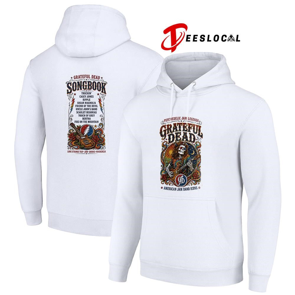 Psychedelic Jam legends Grateful Dead Americon Jam band icons skeleton shirt