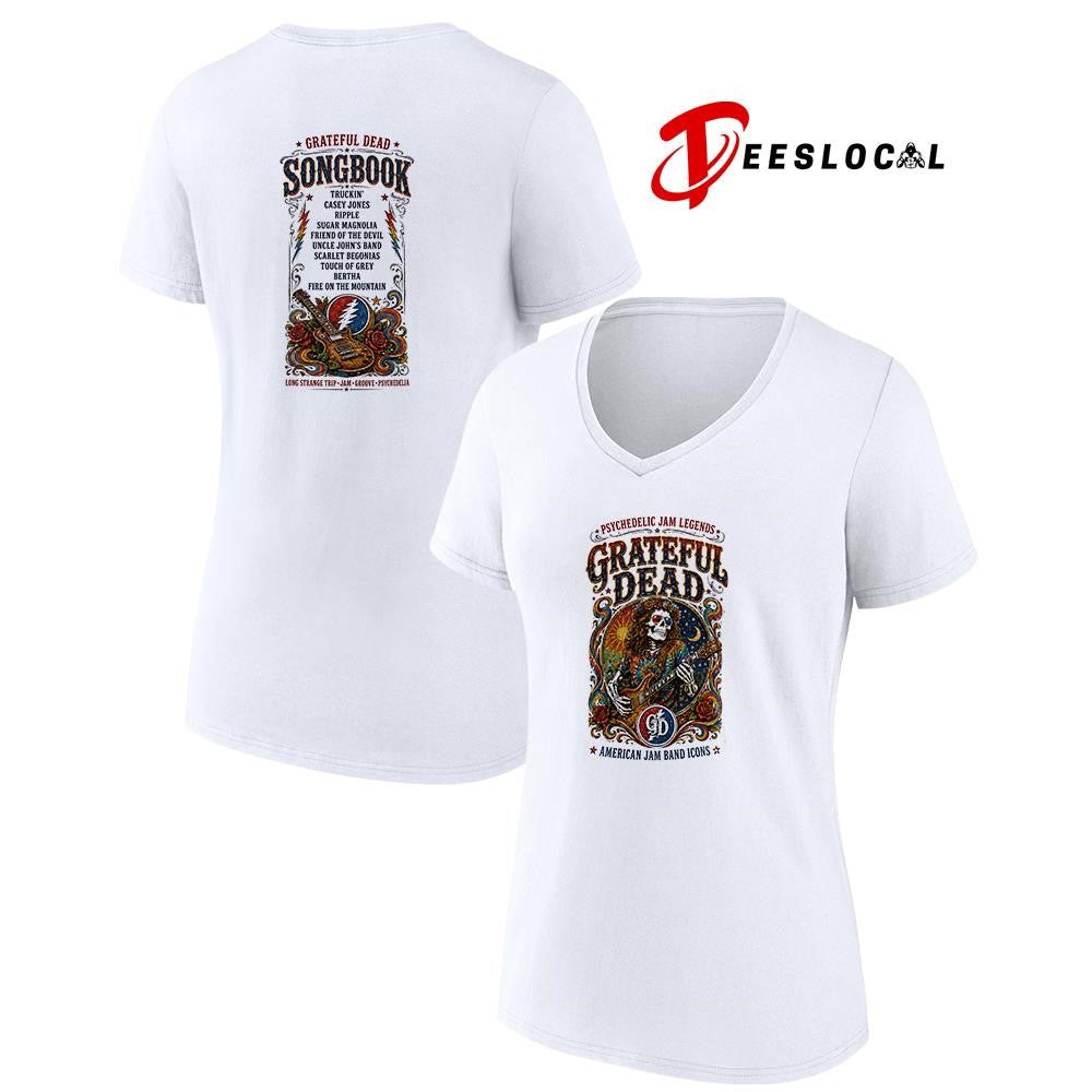 Psychedelic Jam legends Grateful Dead Americon Jam band icons skeleton shirt
