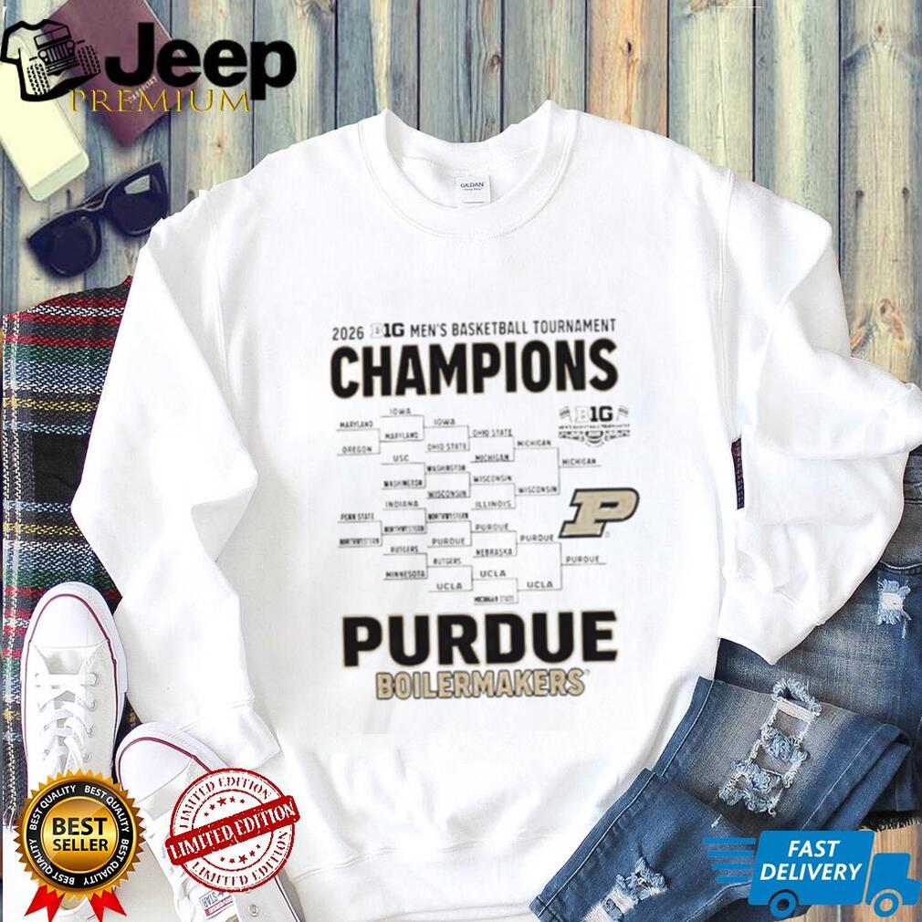 Purdue Boilermakers 2026 Big Ten Men’s Basketball Tournament Champions T Shirt