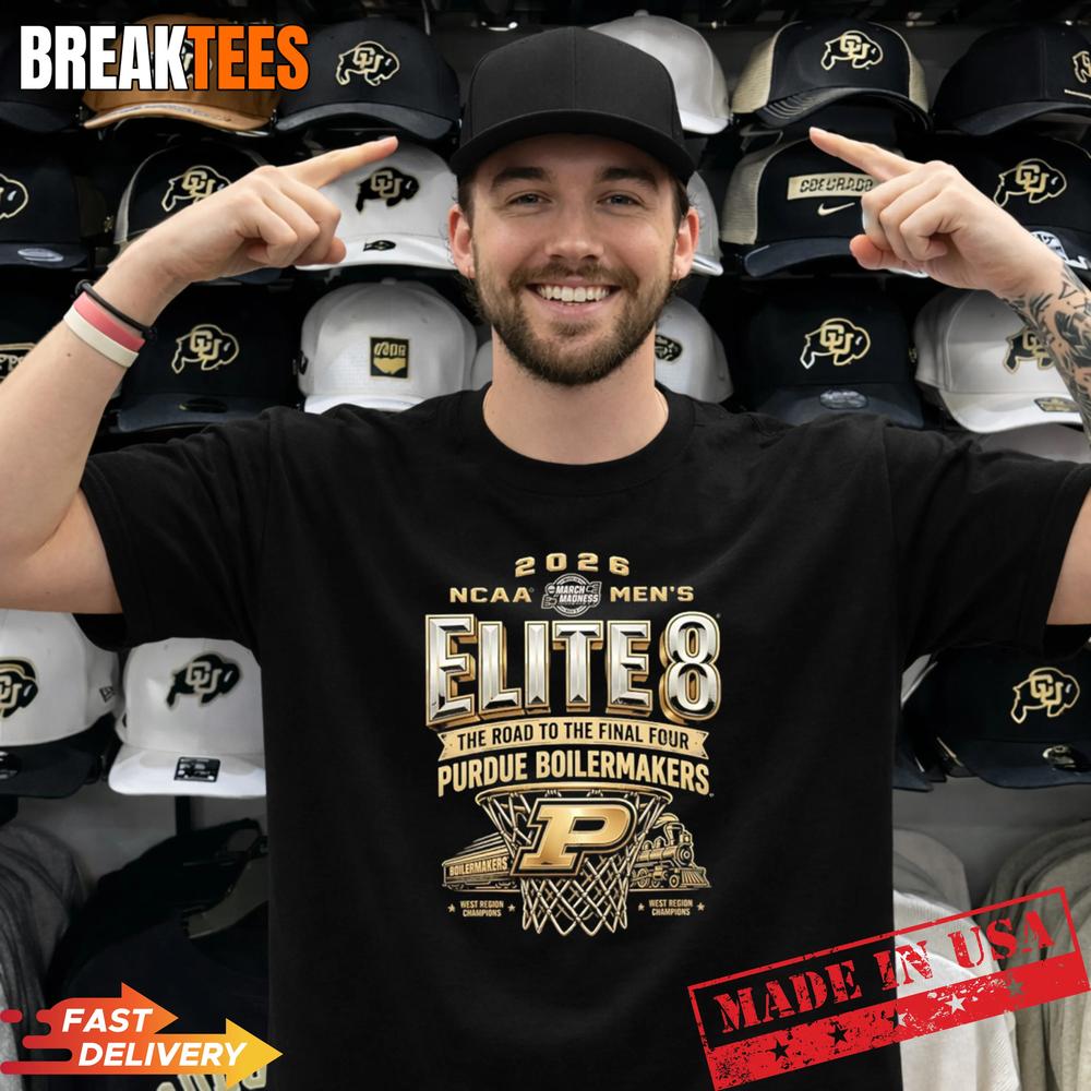 Purdue Boilermakers 2026 NCAA Men’s March Madness Elite 8 Shirt