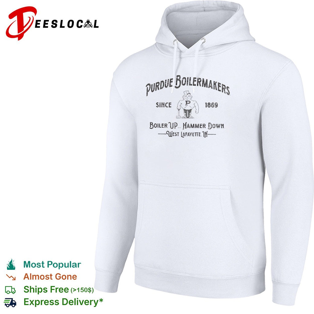 Purdue Boilermakers Since 1869 Boiler Up Hammer Down West Lafayette IN shirt