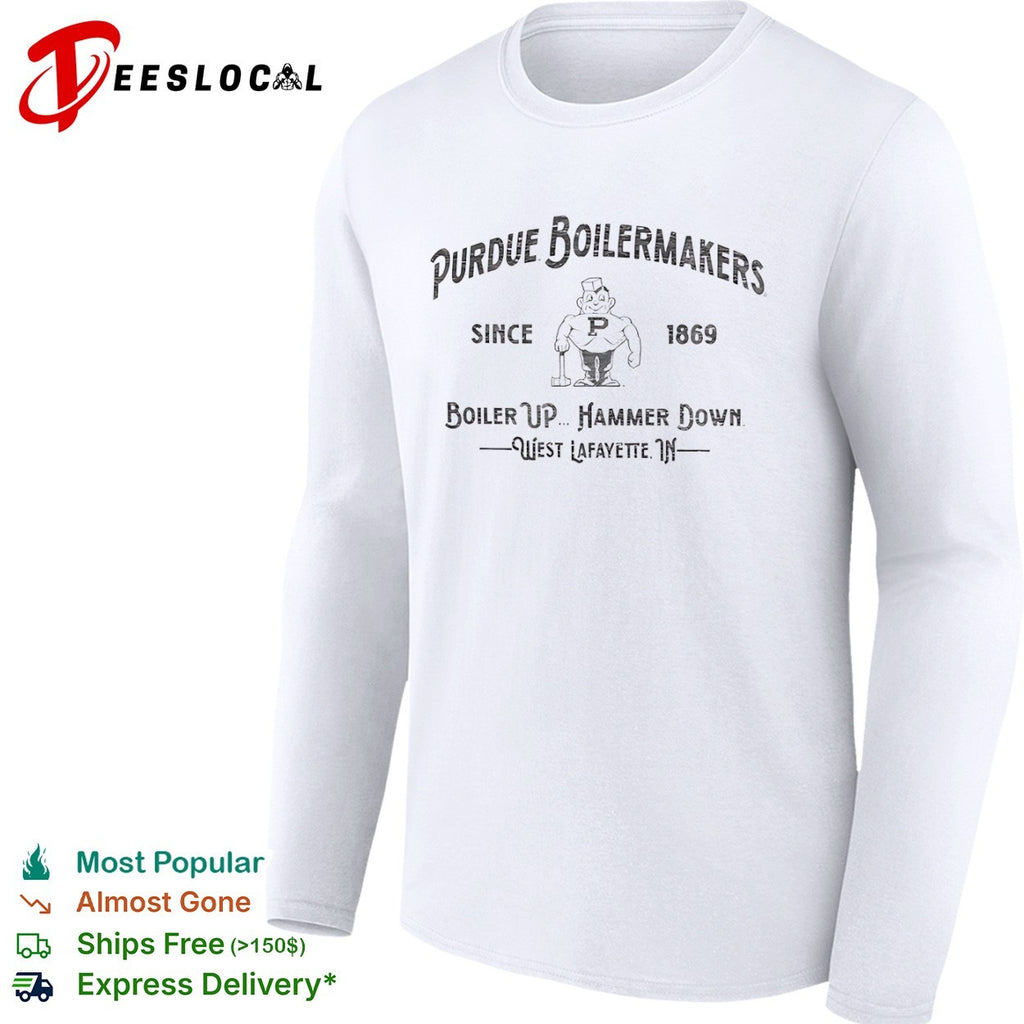 Purdue Boilermakers Since 1869 Boiler Up Hammer Down West Lafayette IN shirt