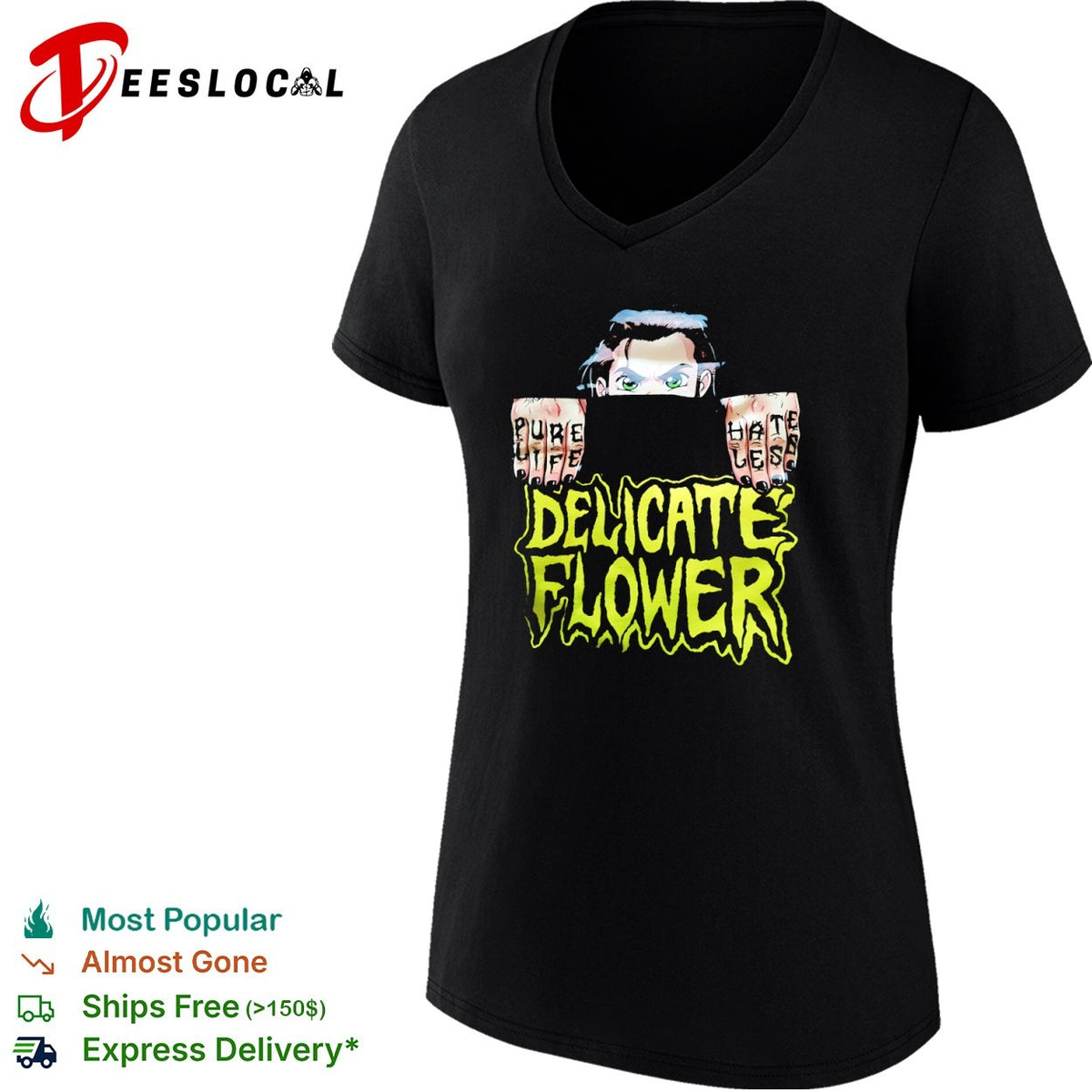 Pure Life Hates Les Delicate Flower shirt
