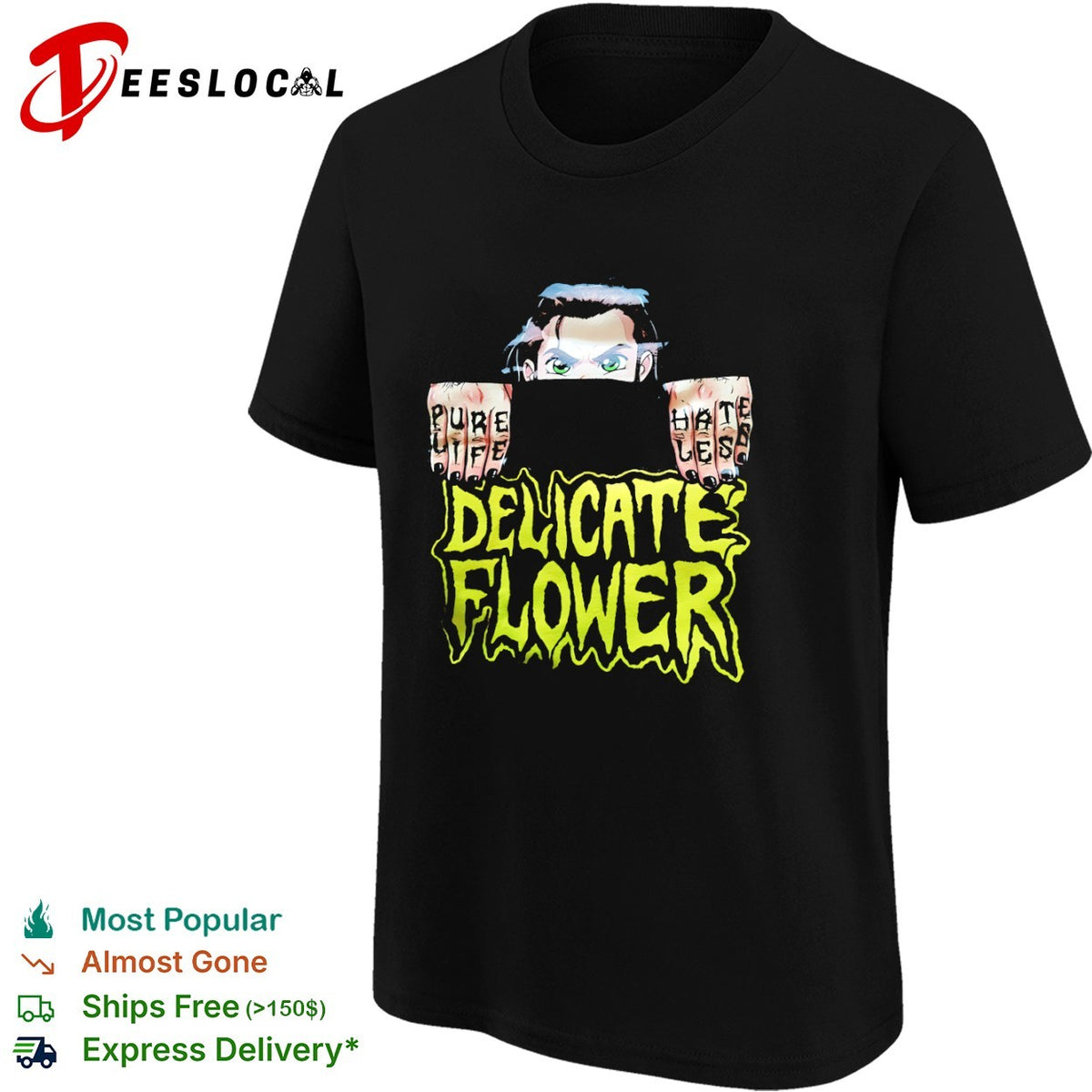 Pure Life Hates Les Delicate Flower shirt