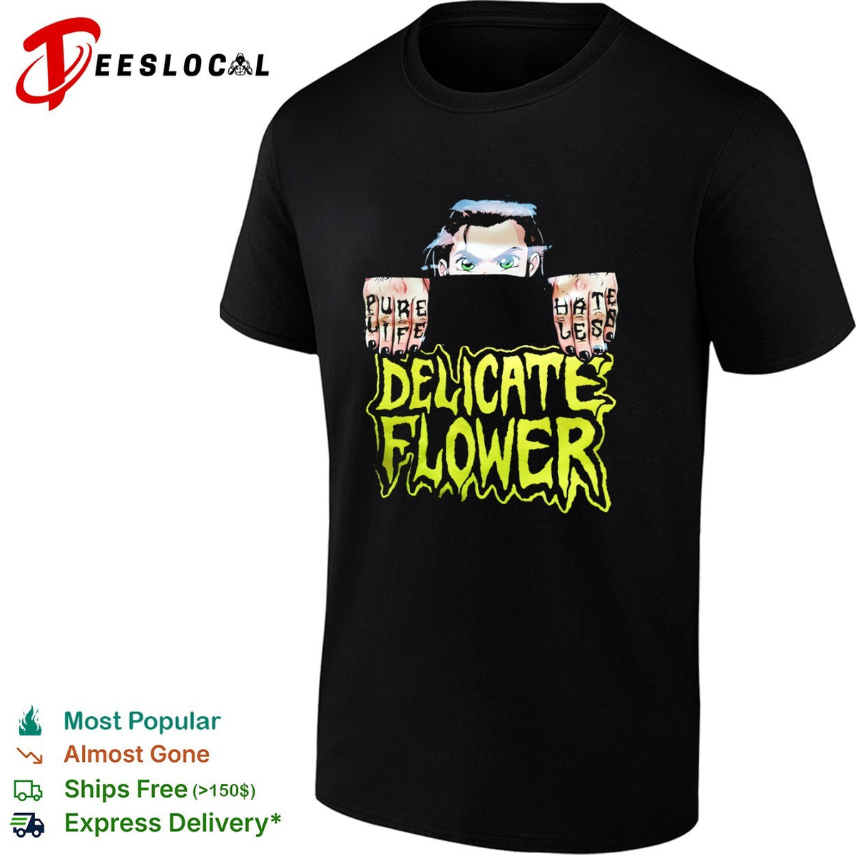 Pure Life Hates Les Delicate Flower shirt