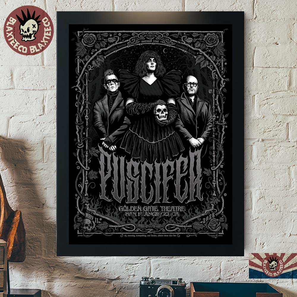 Puscifer San Francisco California 2026 Gig Poster At Golden Gate Theatre On May 11 2026 Home Decor Poster Canvas