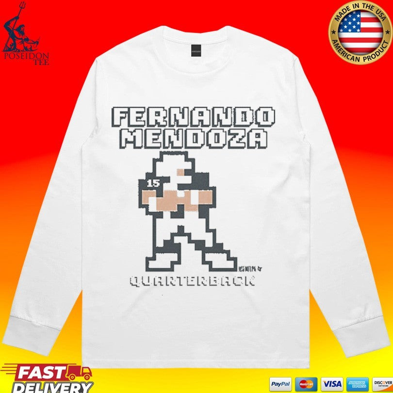 Fernando Mendoza Quarterback Vegas Retro Baller T-shirt