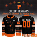 Quebec Remparts 90s Nostalgia Hockey Jersey