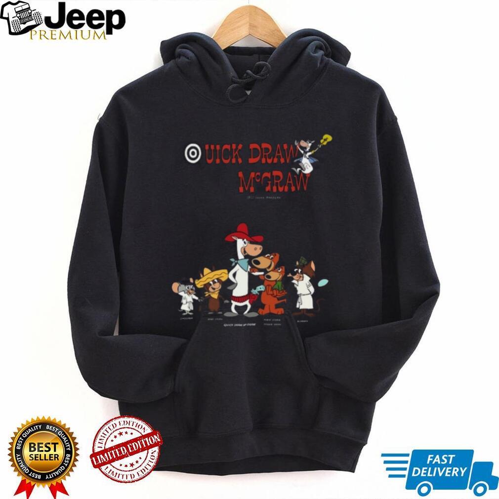 Quick Draw McGraw Western Cartoon Cast Retro T Shirt