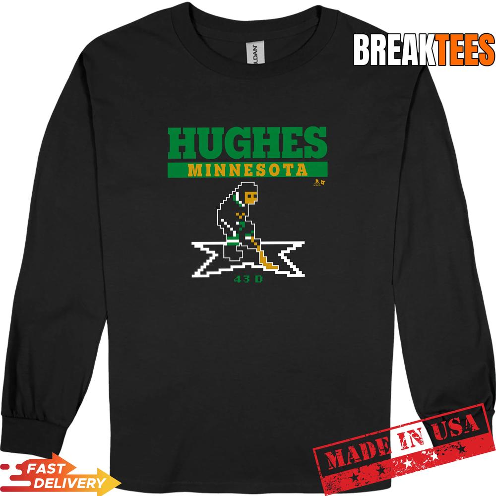 Quinn Hughes Minnesota Hockey Retro Shirt