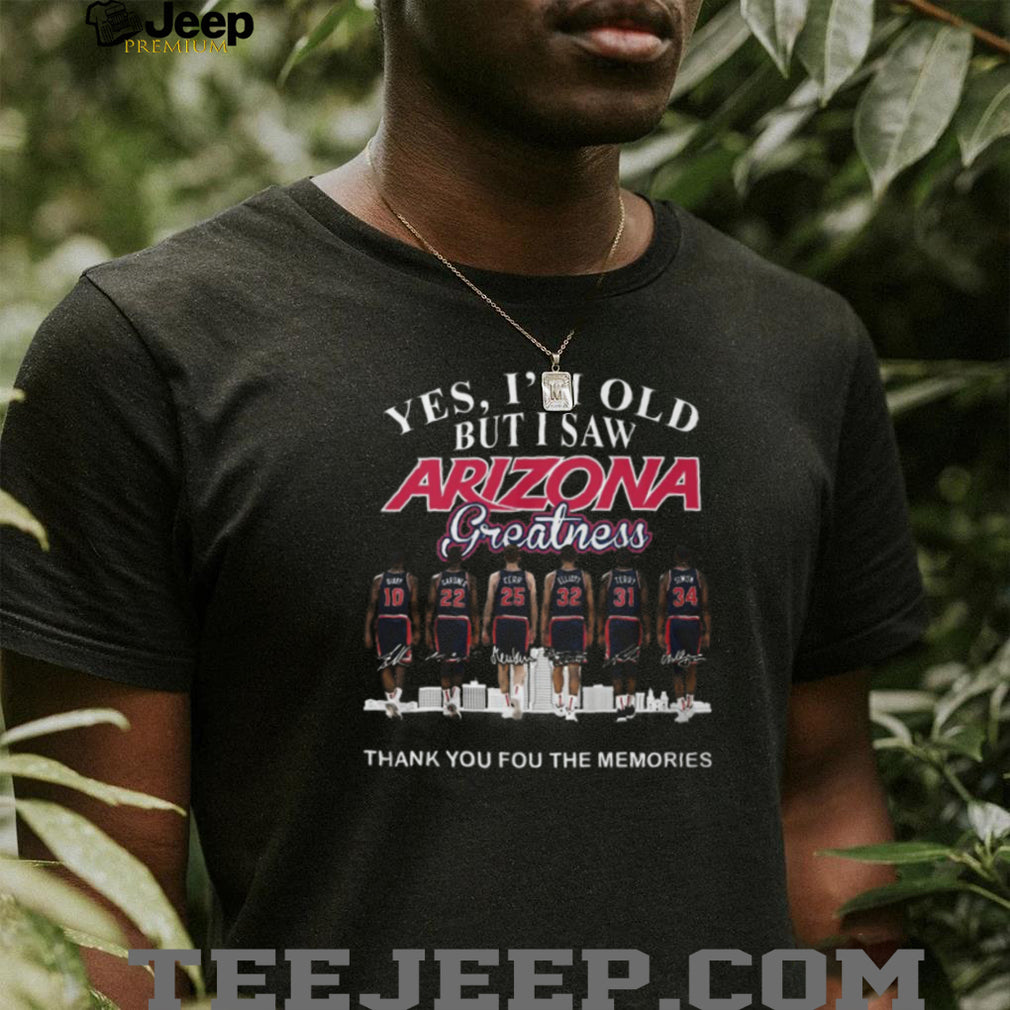 Arizona Greatness Basketball Legends 1997 National Champions Memory T Shirt