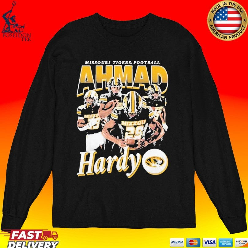 Ahmad Hardy Illustrated Missouri Tigers Football 2026 T-shirt