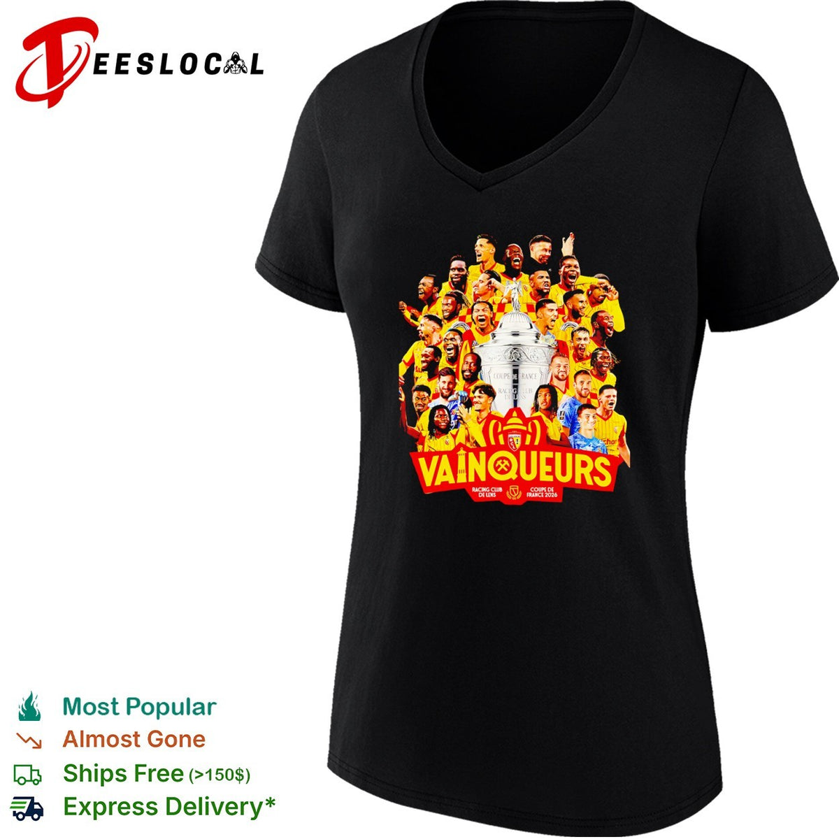 Racing Club de Lens Coupe de France 2026 Vainqueurs Champions Commemorative shirt