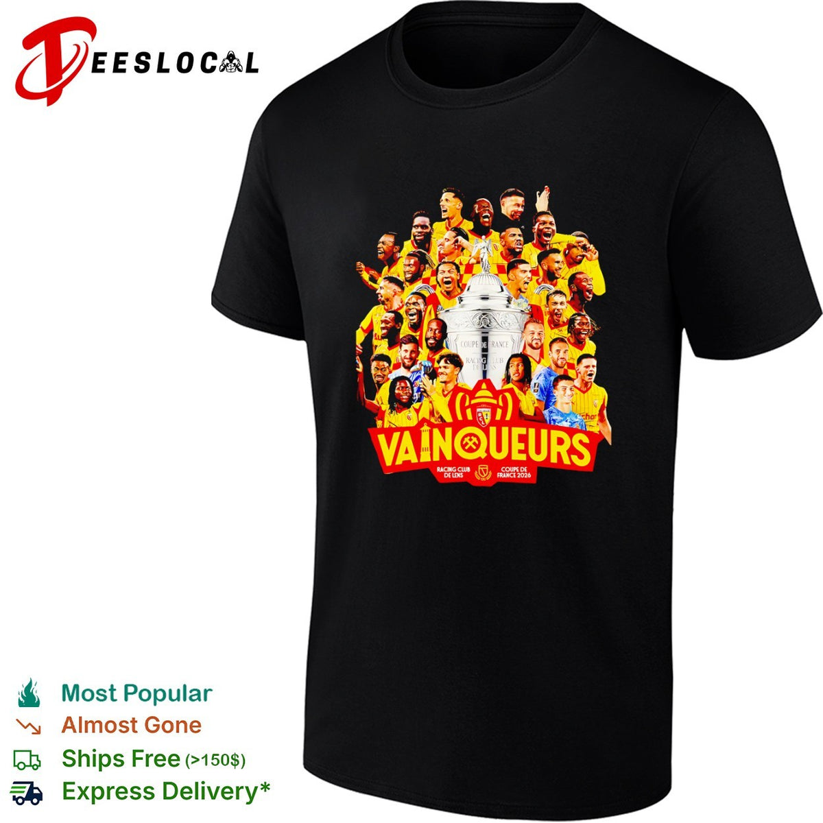Racing Club de Lens Coupe de France 2026 Vainqueurs Champions Commemorative shirt