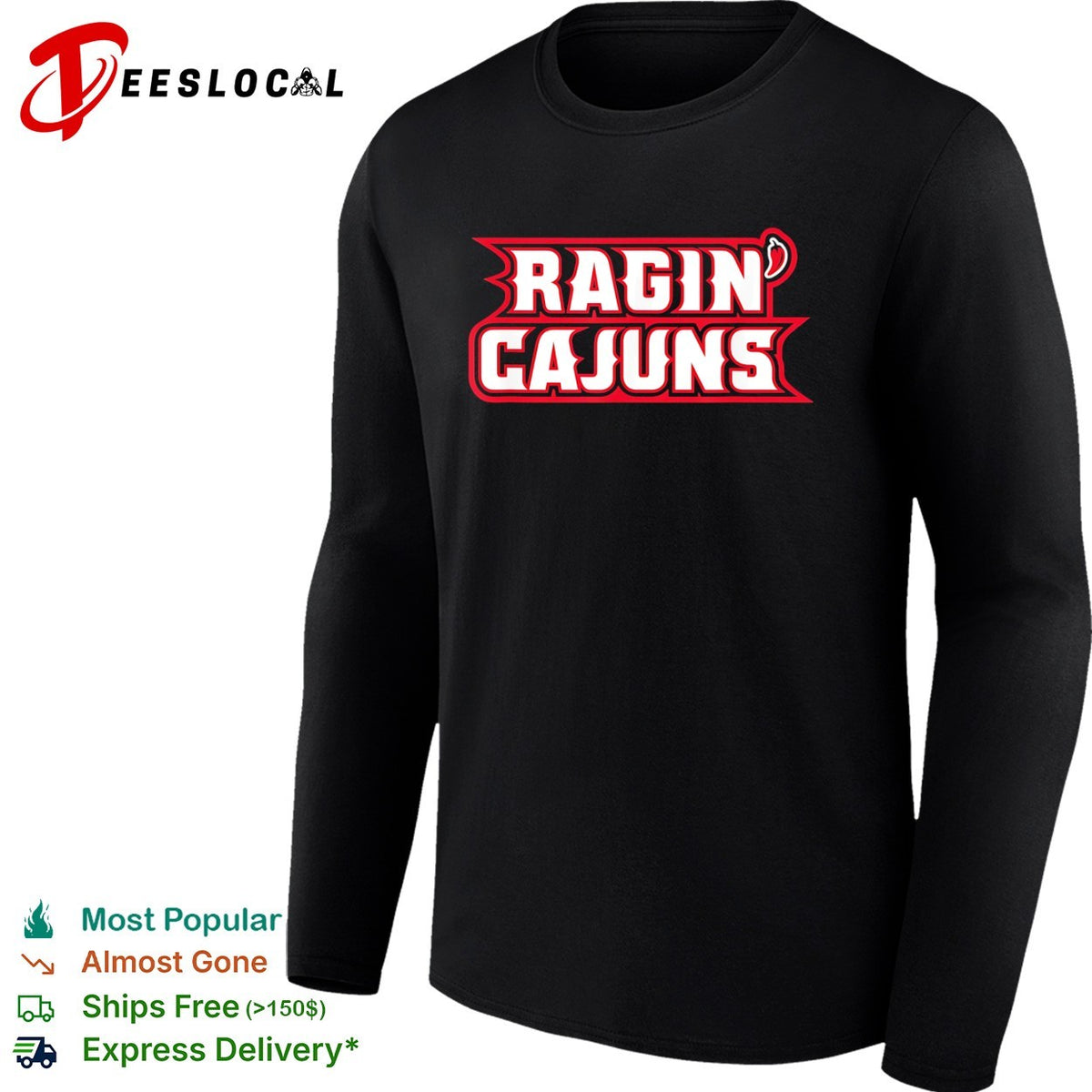 Ragin Cajuns Louisiana Ragin Cajuns University of Louisiana Athletics logo shirt