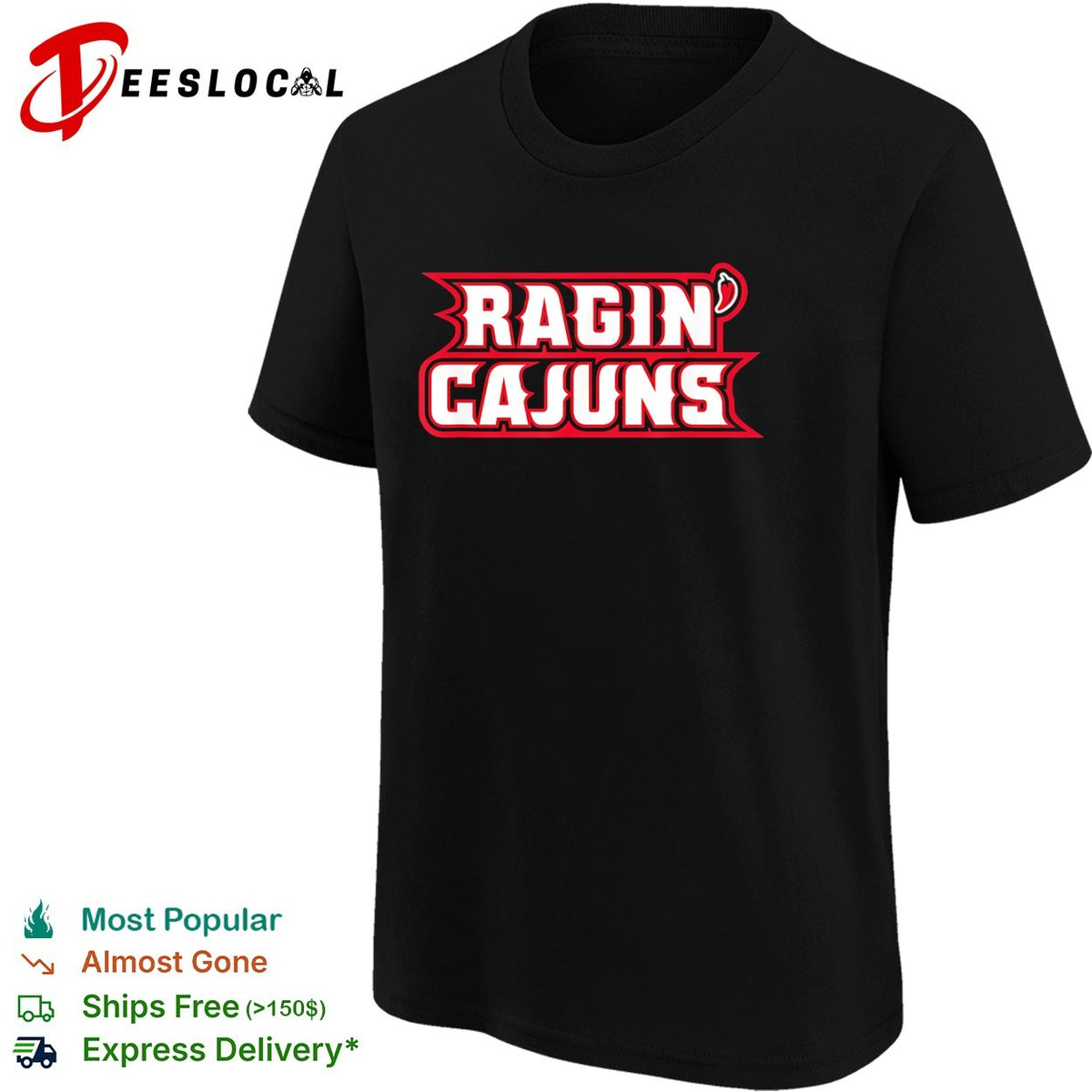 Ragin Cajuns Louisiana Ragin Cajuns University of Louisiana Athletics logo shirt