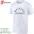 Raising Legends text print parenting quotes motivational family lifestyle shirt
