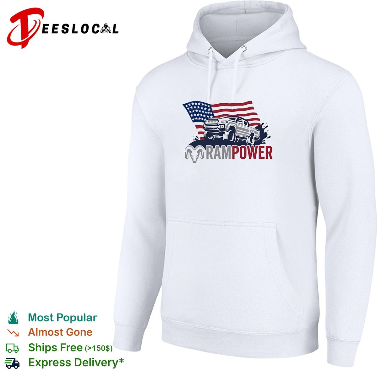 Ram Power Toyota Tacoma American flag shirt