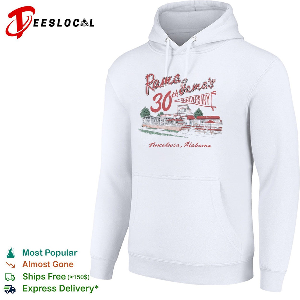 Rama Jama’s 30th Anniversary Tuscaloosa Alabama restaurant drawing shirt