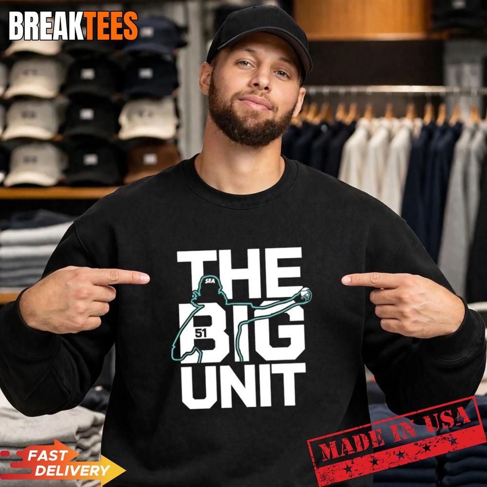 Randy Johnson The Big Unit Seattle Mariners Baseball T-Shirt