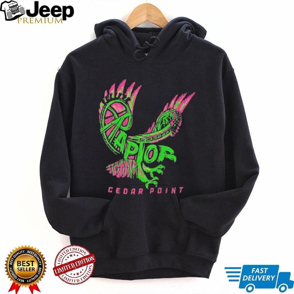 Raptor Cedar Point wordscape shirt