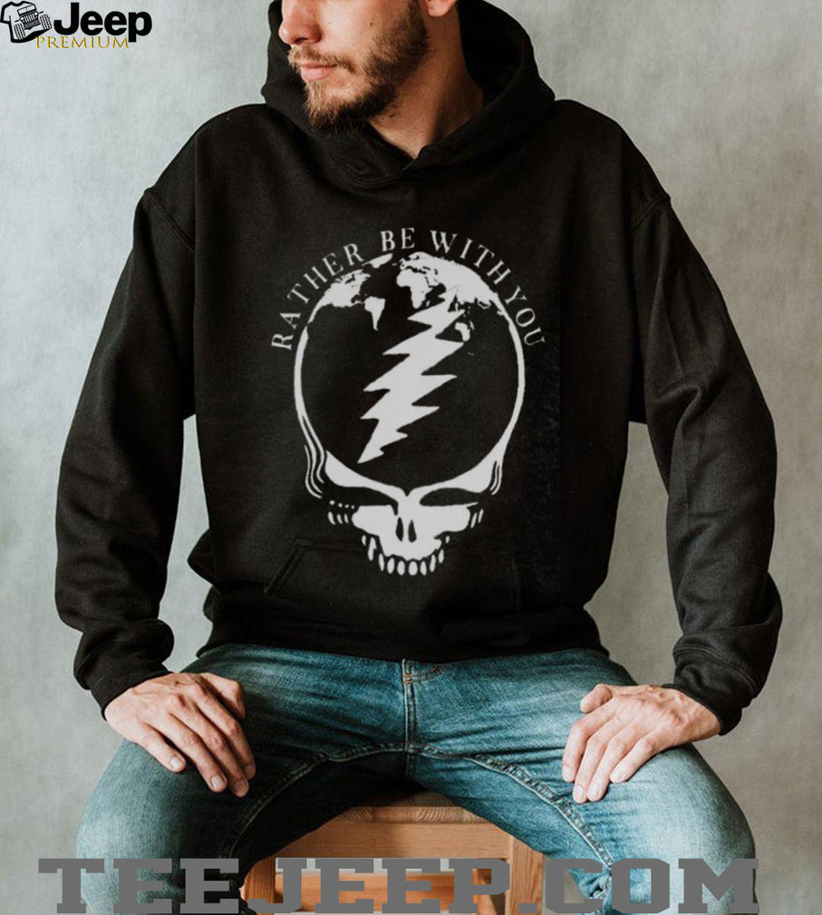 Rather Be With You Grateful Dead Inspired Steal Your Face World Map Tee