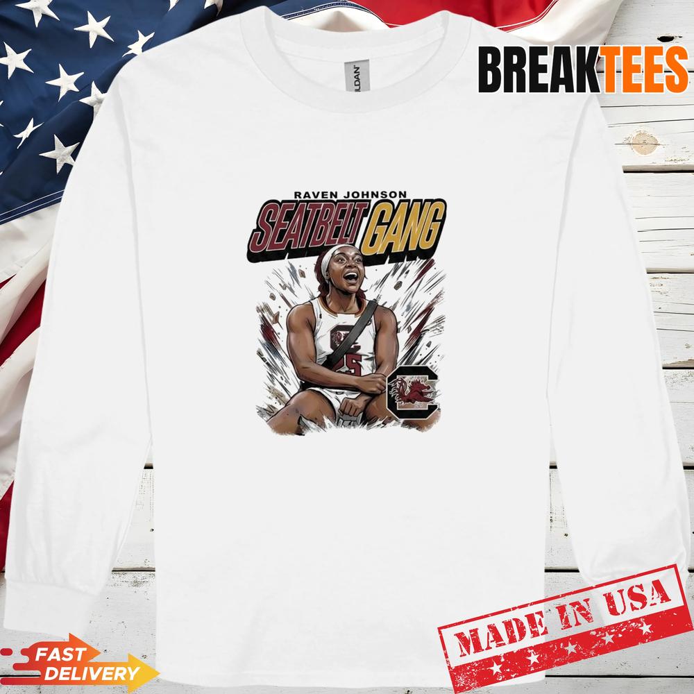 Raven Johnson Seatbelt Gang South Carolina Gamecocks T-Shirt