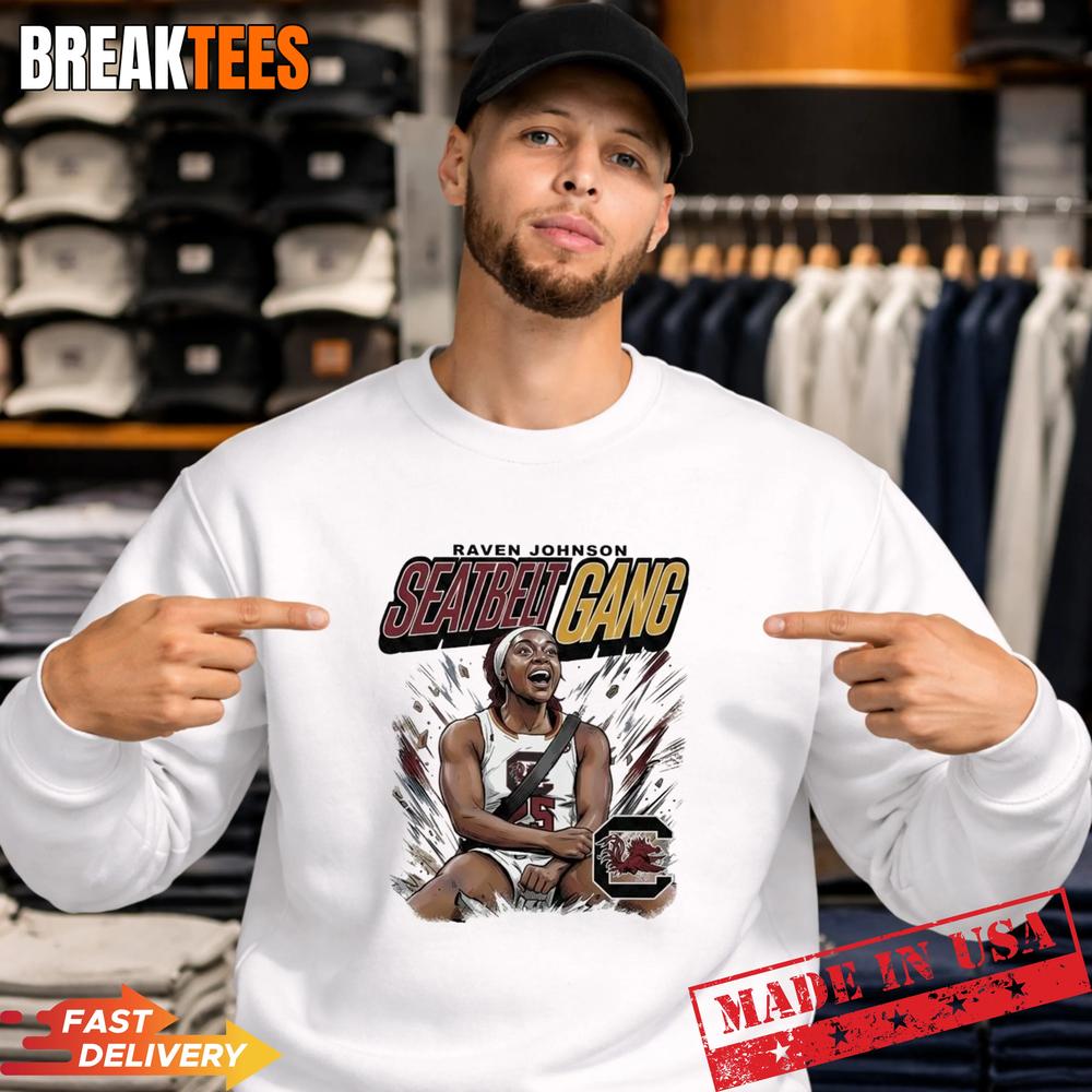 Raven Johnson Seatbelt Gang South Carolina Gamecocks T-Shirt