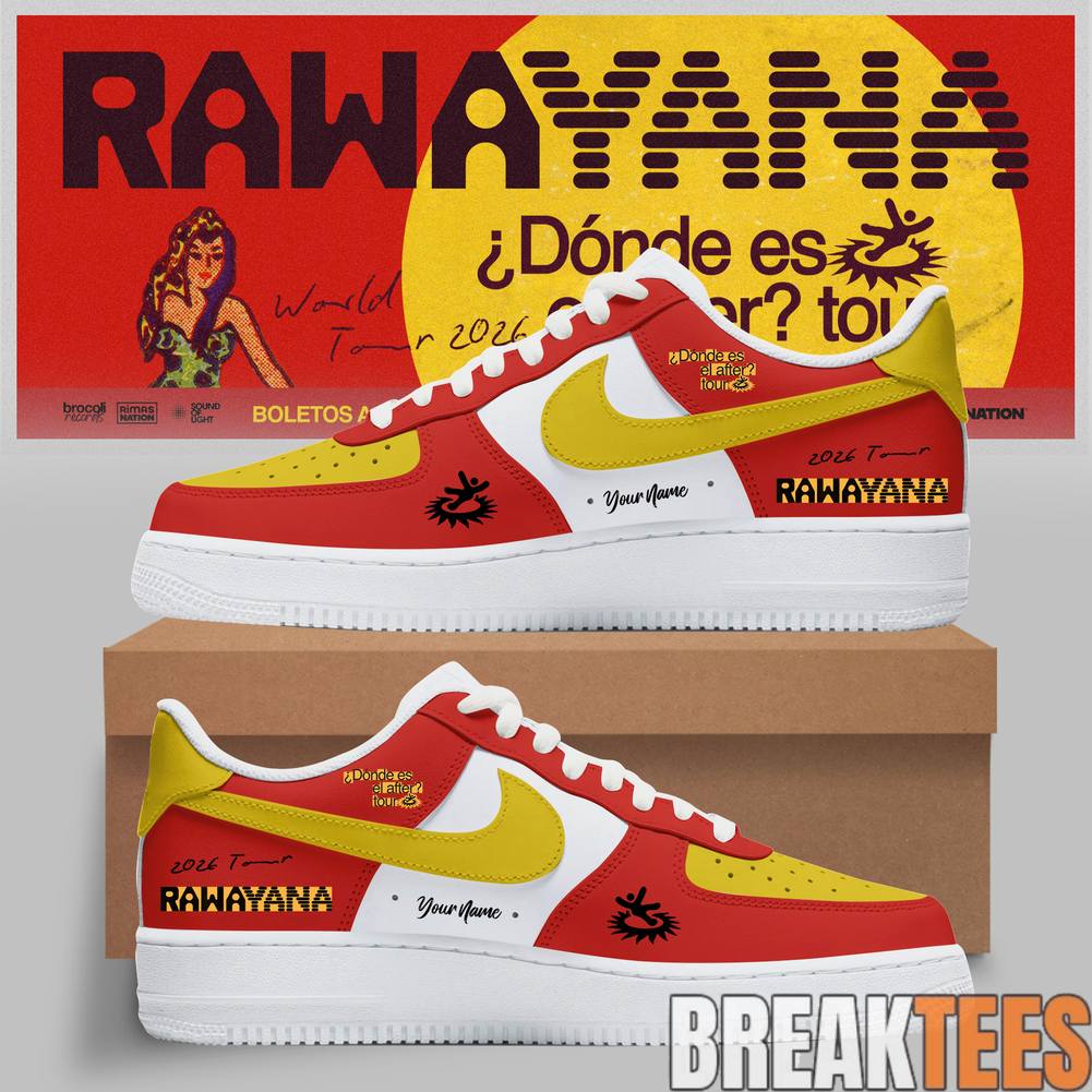 Rawayana Dnde Es El After World Tour 2026 Custom Air Force 1 Shoes