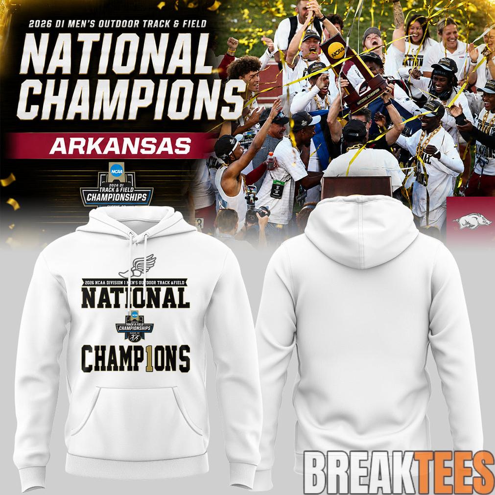 Razorbacks 2026 D1 Men’s Outdoor Track&Field National Champions Hoodie