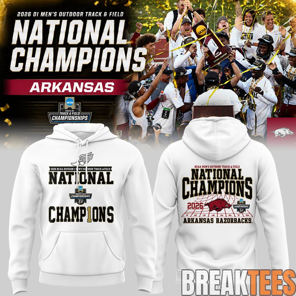 Razorbacks 2026 D1 Men’s Outdoor Track&Field National Champions Hoodie