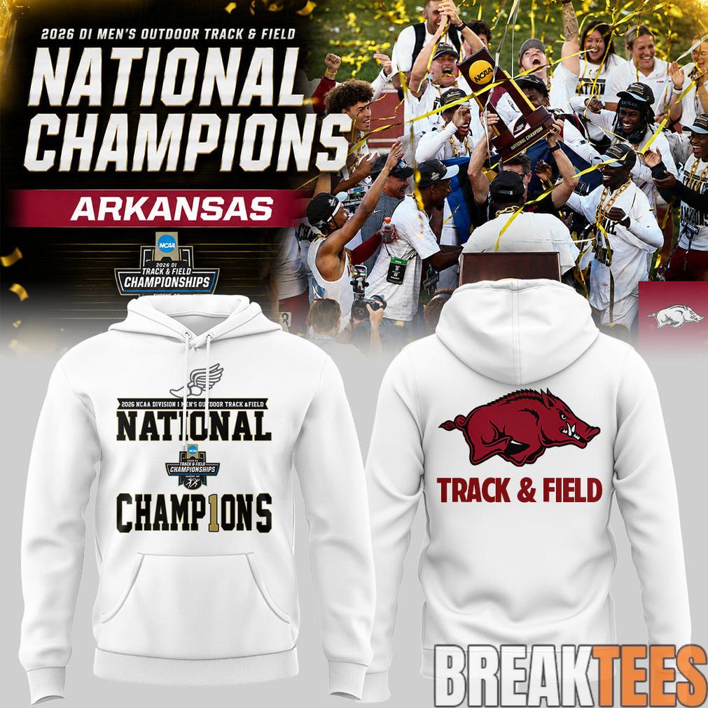 Razorbacks 2026 D1 Men’s Outdoor Track&Field National Champions Hoodie