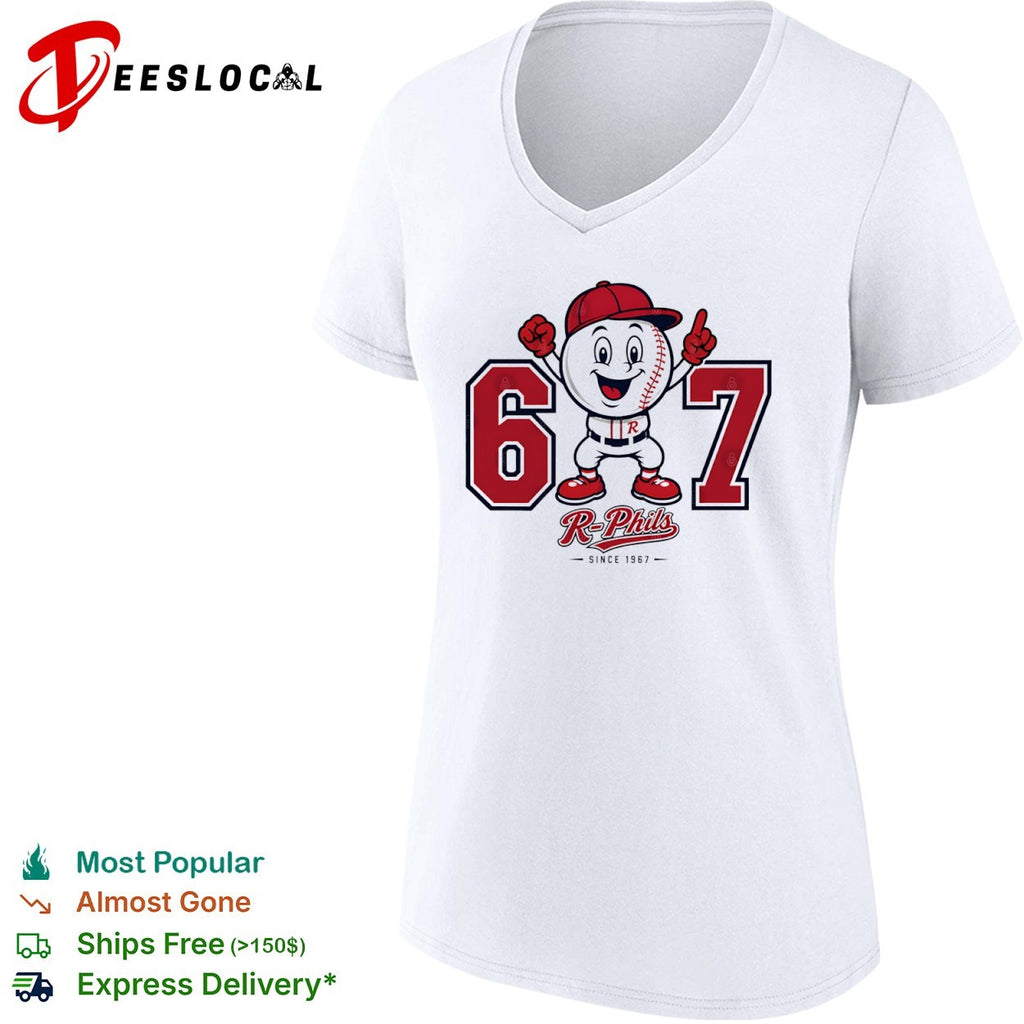 Reading Phillies 67 Since 1967 R Phils Baseball Shirt