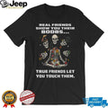 Real Friends Show You Their Boobs Floral Skeleton Yoga T Shirt