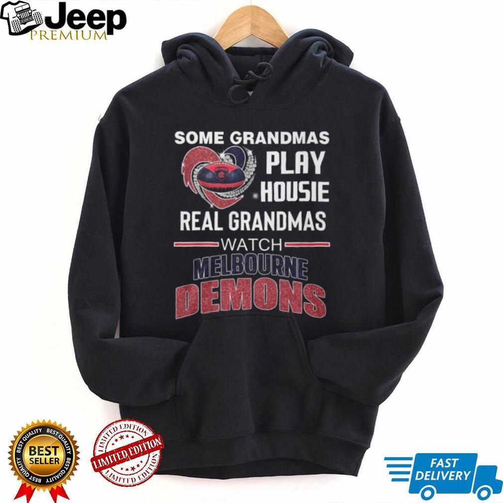 Real Grandmas Watch Melbourne Demons Football Team T Shirt
