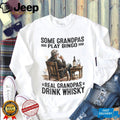 Real Grandpas Drink Whisky Bingo Alternative Vintage Shirt