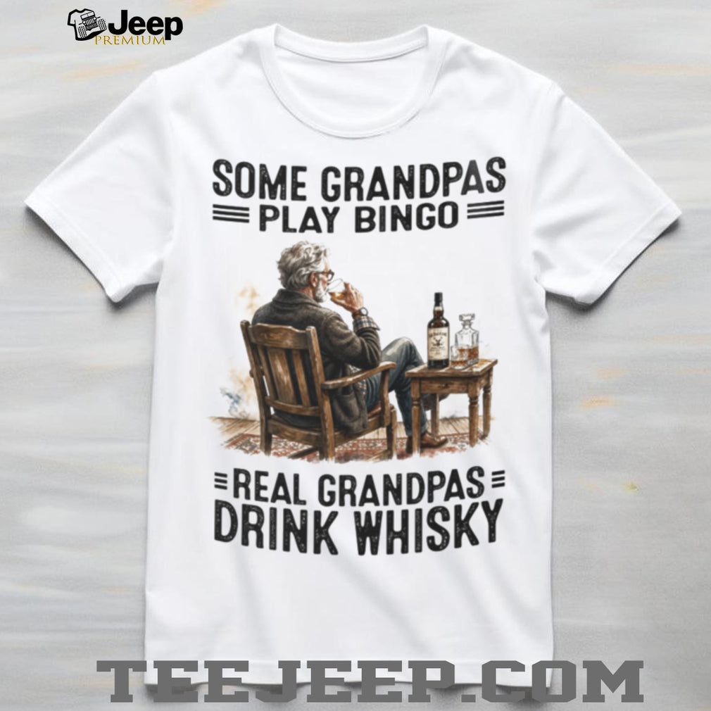 Real Grandpas Drink Whisky Bingo Alternative Vintage Shirt