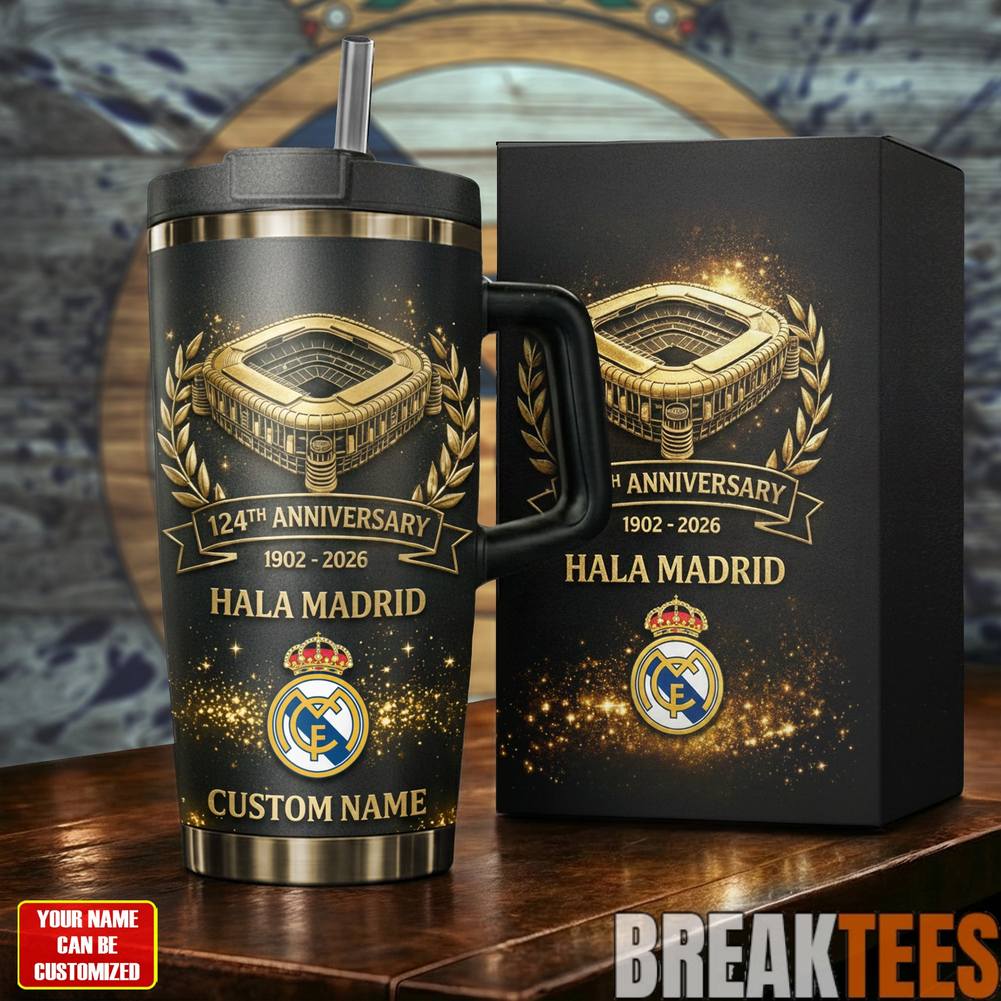 Real Madrid 124th Anniversary Hala Madrid! YETI Tumbler