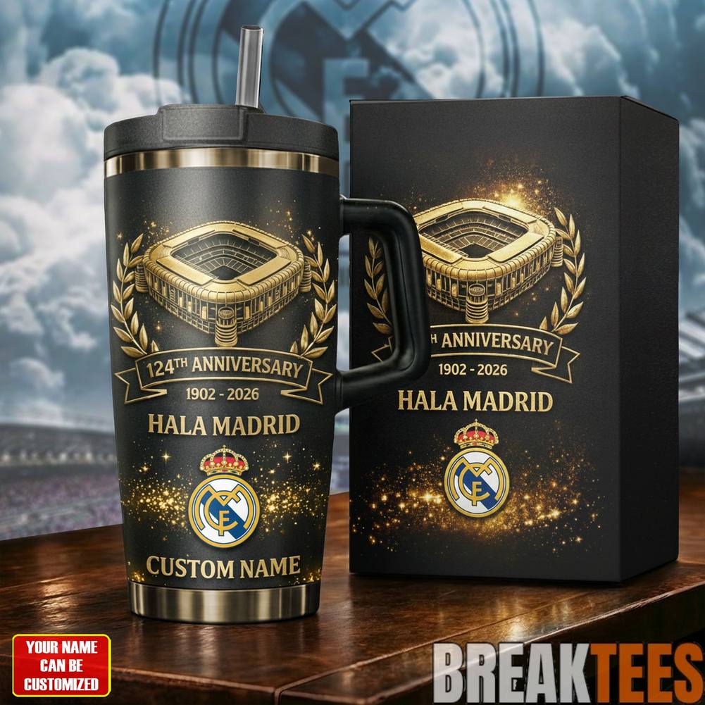 Real Madrid 124th Anniversary Hala Madrid! YETI Tumbler