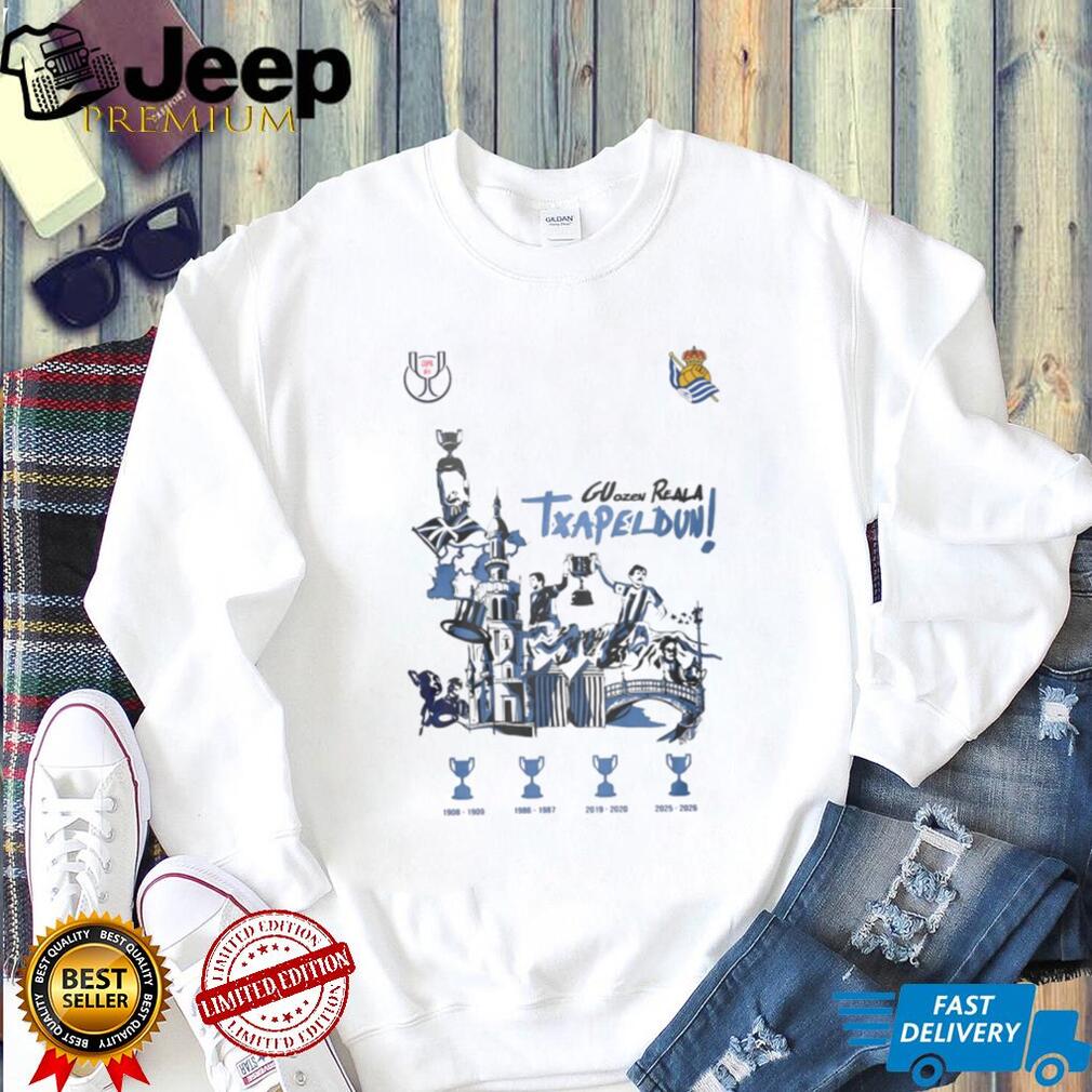 Real Sociedad Txapeldun Copa del Rey Trophy Celebration T Shirt