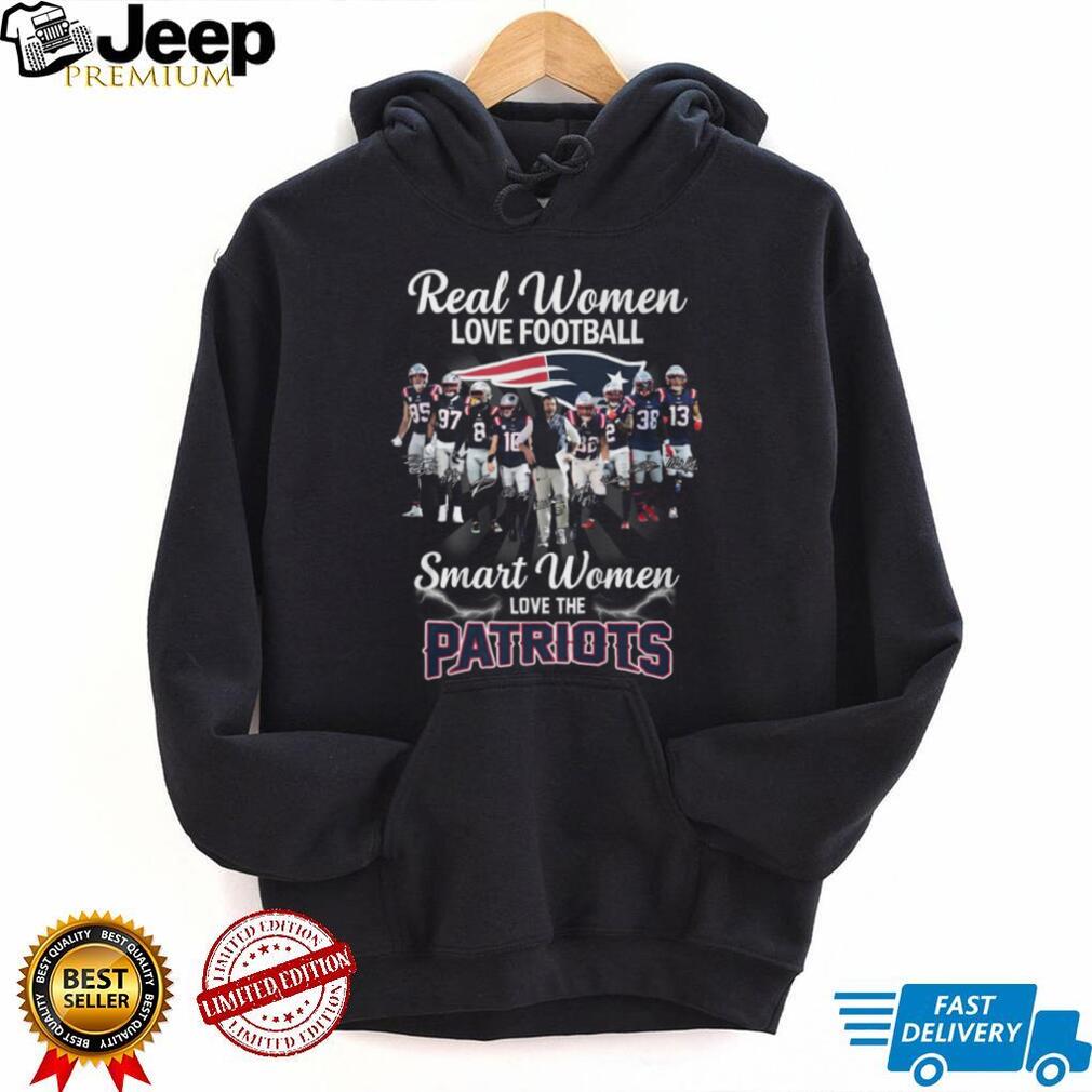 Real Women Love Football Smart Women Love The Patriots T Shirt