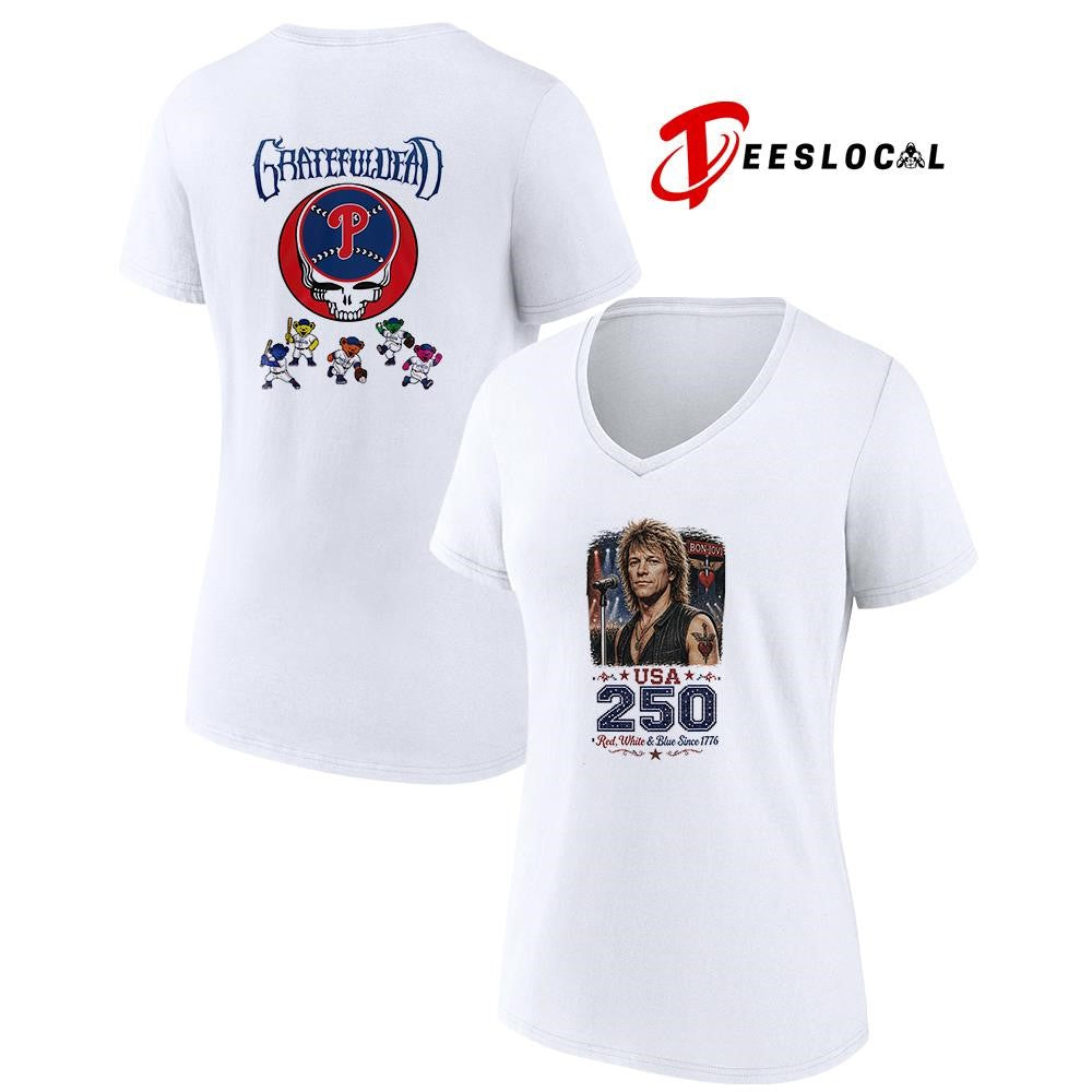 Real women love Bon Jovi smart women love America 250 years of freedom shirt